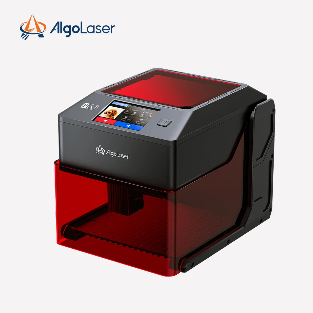 AlgoLaser PIXI Mini Portable Laser Engraver with Touch Screen Smart Class 1 Laser Engraver Machine for Business DIY Logo Dog Tag