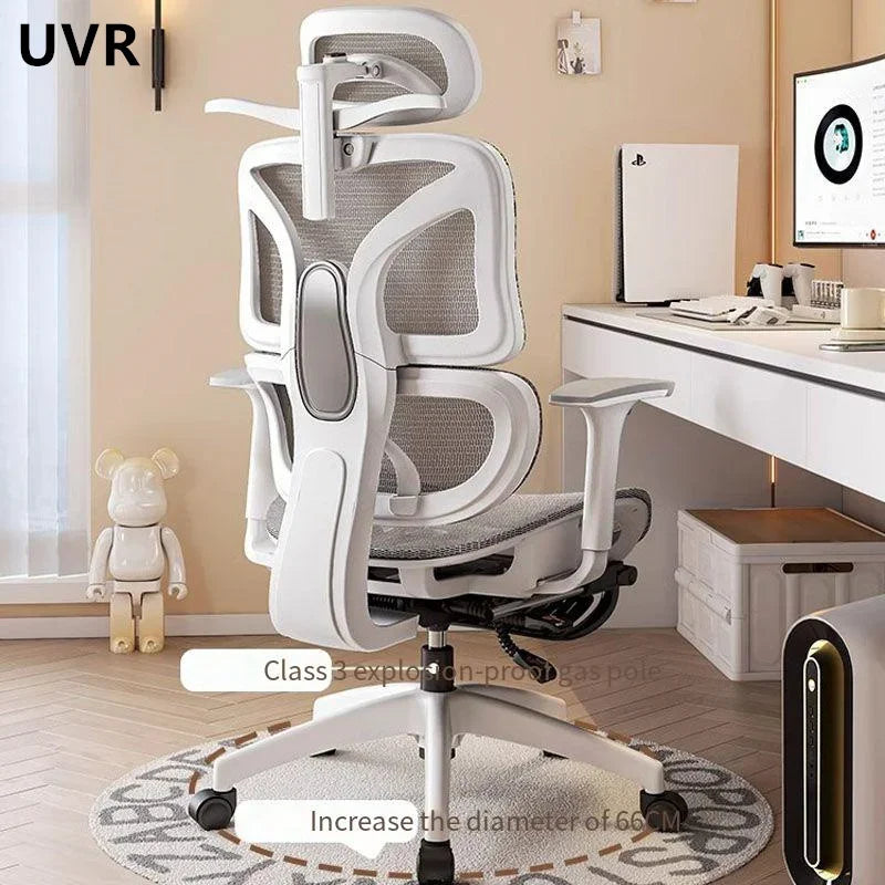 UVR Office Chair Ergonomic Design Armchair Recliner Chair Sedentary Comfort Breathable Mesh Staff Chair Game Athletics Chair