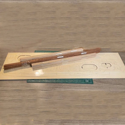 Assembled Ship Model G5 900mm Basswood Nesting Handmade DIY Remote Control Ship Model Speedboat Kit