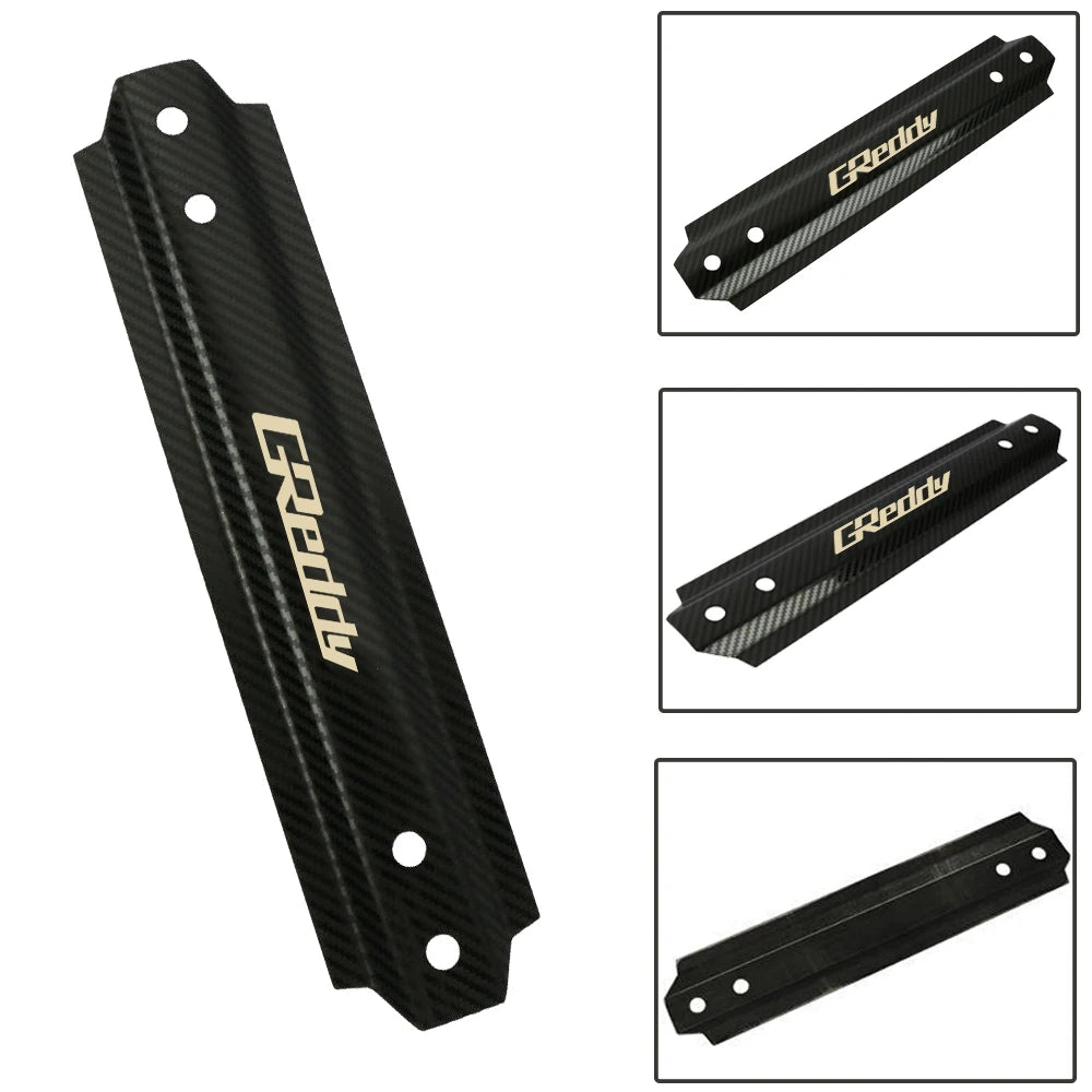 JDM New Greddy Style Racing Carbon Fiber Aluminum Car Battery Tie Down Mount Bracket Brace Bar For Universal Auto Car Accessorie