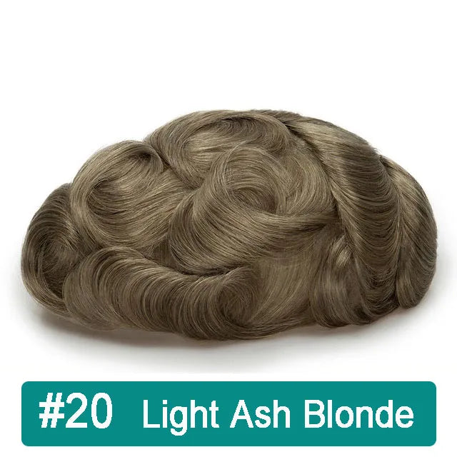 iLace Silk Base Men Toupee Swiss Lace Front 100% Human Hair Natural Hairline Male Capillary Prosthesis Wig Men Hair System