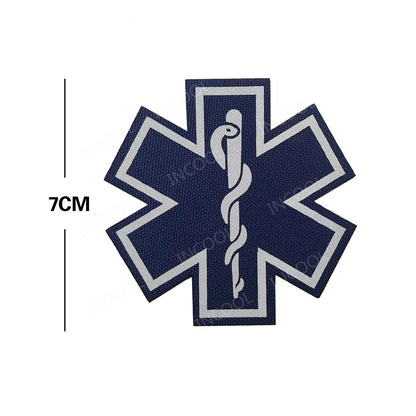 PVC Medic PARAMEDIC Skull Patches Decorative Patches Strip Combat Rubber Chevron IR Reflective Appliqued