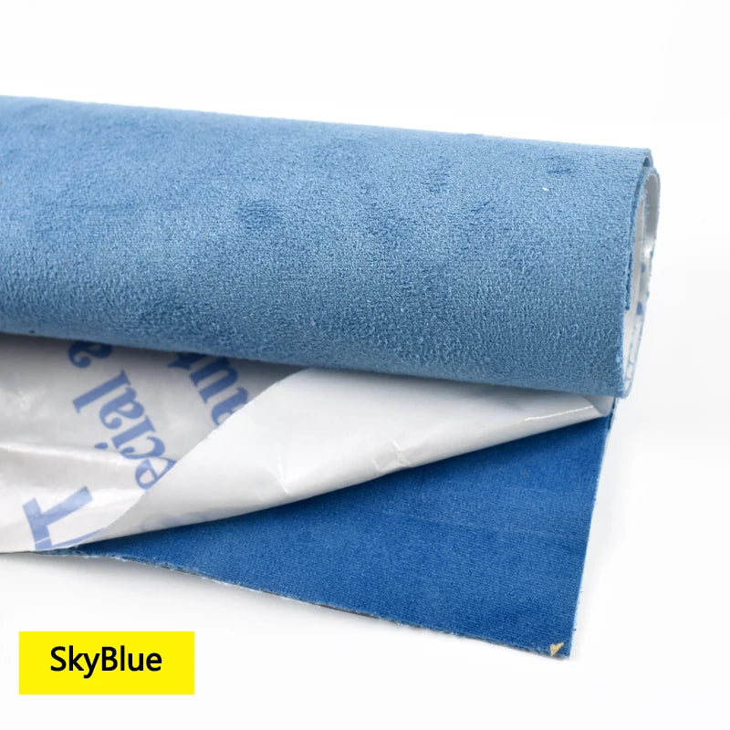 20x30cm 50*143cm Meetee Suede Fabric Self-adhesive Adhesive Cloth for Car Interior Modification Door Panel Workbench DIY Supply