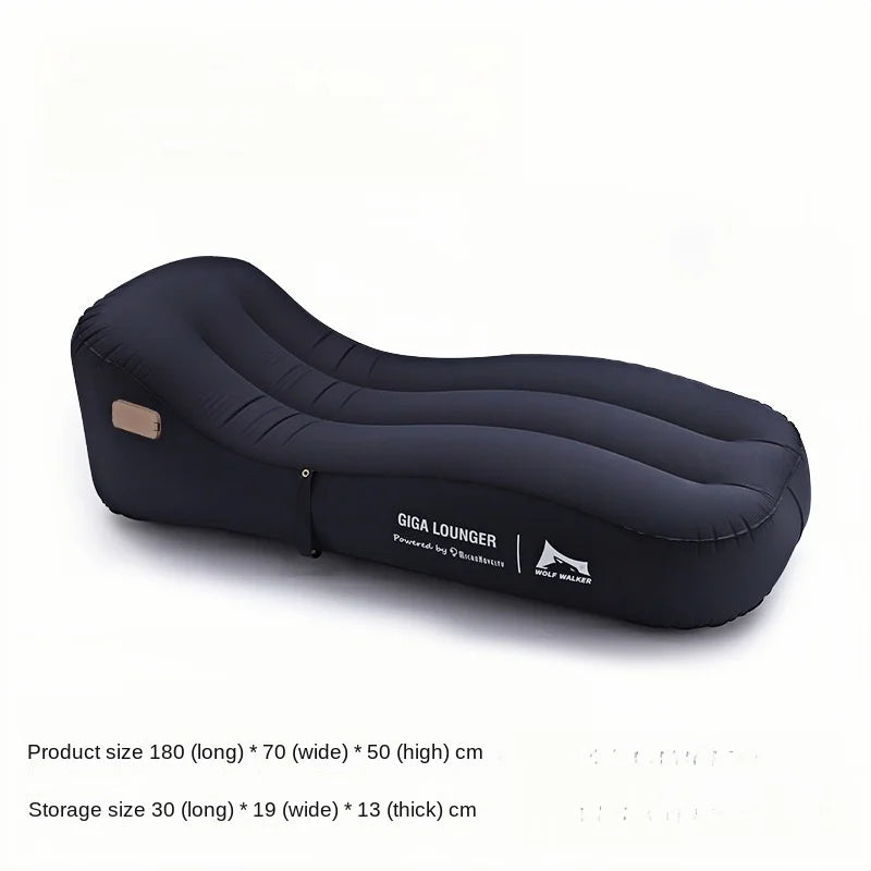 One Click Automatic Inflatable Lounge Chair, Lightweight Inflatable Sofa for Travel - USB Rechargeable, Outdoor Camping Sofa Bed