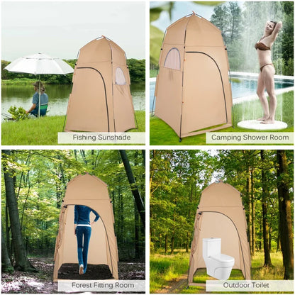 Portable Outdoor Shower Bath Changing Fitting Room Tent Shelter Camping Beach Privacy Toilet photography tent Camping Tent