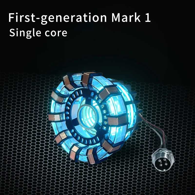 New Sale: Man Mk1 and Mk2 Arc Reactors Tony Stark's Heart of Mark Armor Avengers Figures with LED Lights 1:1 Chest Lamp Toy EDC