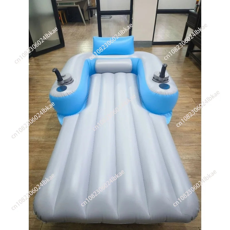 Inflatable Automatic Floating Row Built-in Propulsion Motor Rings Outdoor Swimming Pool Water Foldable Backrest Motor Lounge