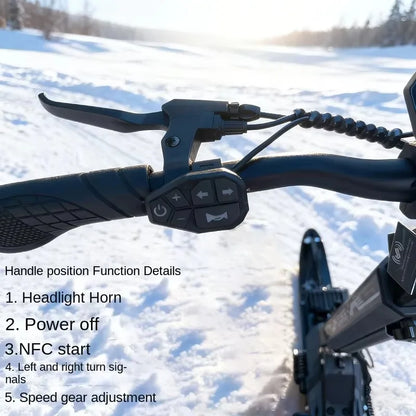 Foldable Track Sled Electric Scooter All Terrain Snow Vehicle For Outdoor Winter Adventure Off‑Road Travel Sport Transportation