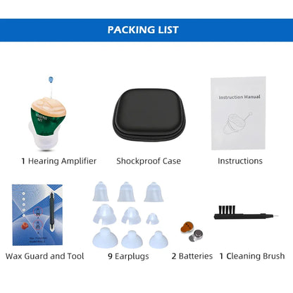Portable Hearing Aids Audifonos Mini Inner Ear J25 Adjustable Hearing Aid Ear Sound Amplifier