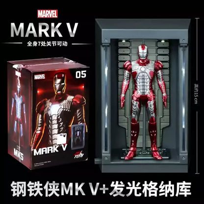 Zd Toys Marvel Iron Man Mark Mk1 Mk7 Series Action Figure Movable Collectible Model Desktop Decoration Gift Toys