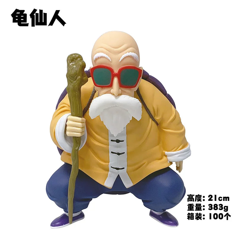 21cm Anime Goku Childhood Version Son Goku Kuririn Figure Model Ornaments Children Birthday Gifts For Kids