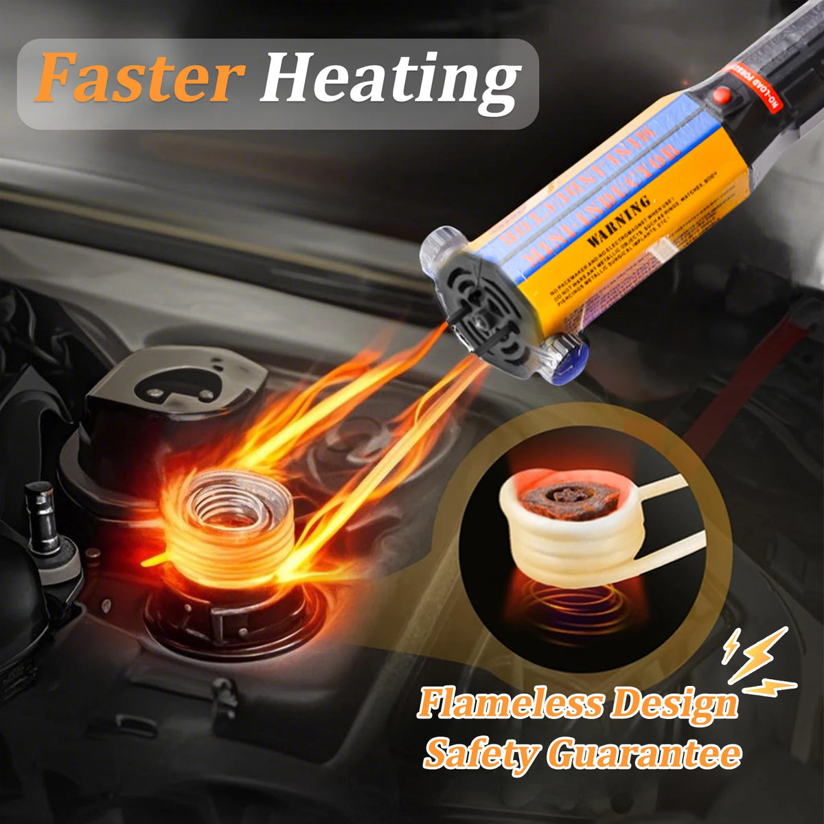 3/8 Coils Magnetic Heater DIY Induction Coils 30mm/40/50/750 Induction Coil Kits Flameless Heat Accessories