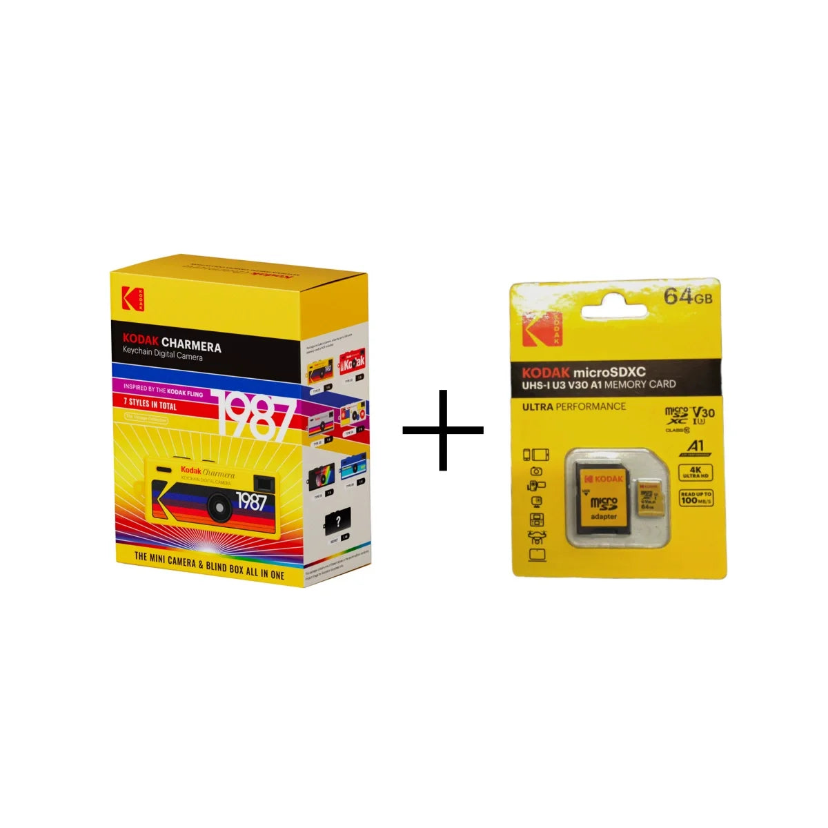 Kodak Charmera Keychain 35MM/F2.4 Digital Camera 1987 with Flash Mini Digital Camera 6 Colors Random Color Camera For Gift ﻿
