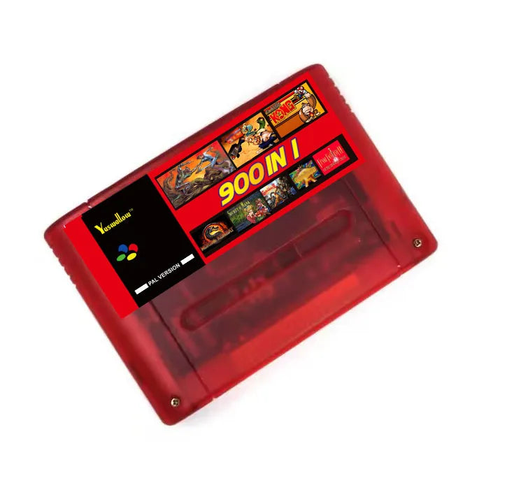 SUMMER FLASH SNES 900 in 1 Pro Game Cartrige for SNES NTSC Edition 16 Bit Video Game Console Cartridge