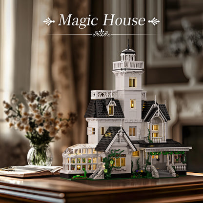 Medieval Vintage Cottage Building Blocks Set Magic House Owens Home Retro Architecture Bricks Collectible Gifts for Adult Fans