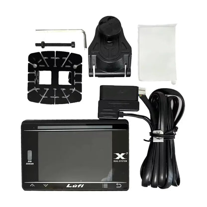 LUFI X7 4th Gauge GPS Head-up Display Turbocharged Oil Pressure Oil Temperature G Value Gyroscope LCD Display RGB LED OBD2 Meter