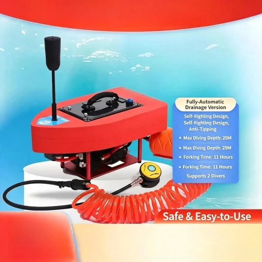 Portable Underwater Diving Breathing Apparatus Full Set,  Mini Scuba Air Long Time Air Supply System For Shallow Sea