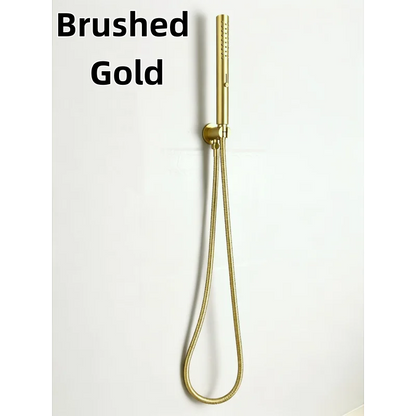 Brushed Nickel Stainless steel Hand Shower Head with 1.5M Hose Water Saving Handshower Shower Brass Bracket Accessor