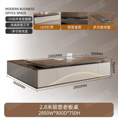 Luxury 200cm 320cm Light Lift Top Desk Office Desks And Workstations Computer Table Pliante Room Tables Study Offices Furniture