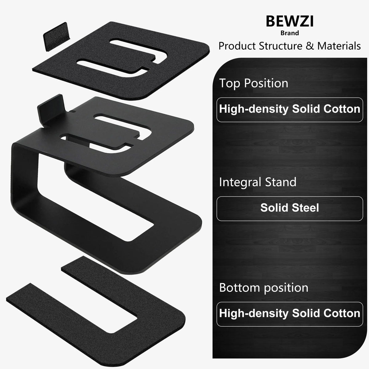Desktop Speaker Stand Anti-vibration Audio Base Accessory Stand Steel Material Medium Height Speaker Bracket