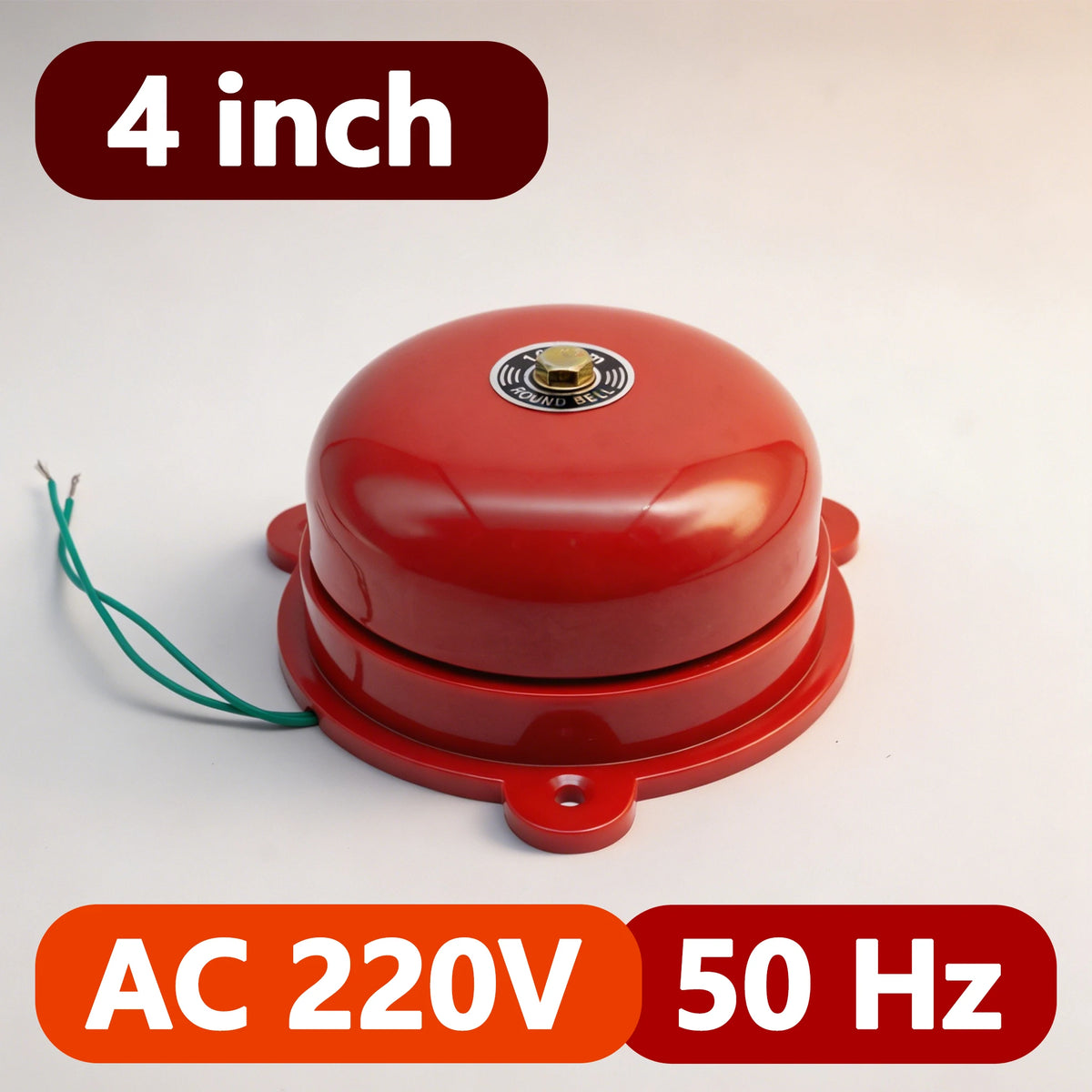 2/3/4/6 Inch Internal Strike Electric Bell AC110/220V DC12/24V High Decibel Loud Sound Alarm Doorbell School Factory Household
