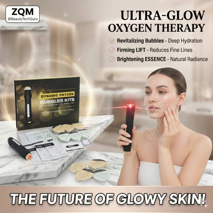 Facial Oxygen Bubble Machine Ultrasonic Cleanser LED Massage Skin Rejuvenation Hydrating Brightening Device
