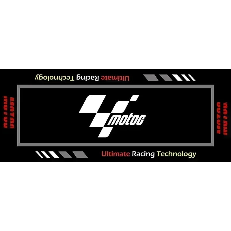 Crystal Velvet Motorcycle Display Carpet Racing Electric Vehicle Mat Garage Anti-slip Floor Decoration Customized Parking Rug