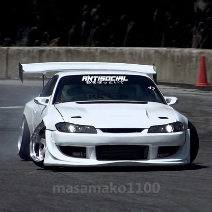 JDM Style 'ANTISOCIRL' Vinyls Decal, Windshield Rear Window Decal Car Sticker Banner, High Quality for Car Truck & LAPTOP!