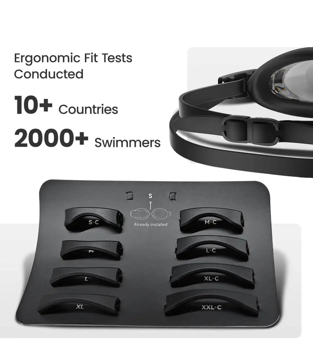 HOLOSWIM 2PRO Smart Swim Goggles, AR Data Display, AI Swim Analysis, Personalized Training Plans, Winged Low-Drag Design, IP68