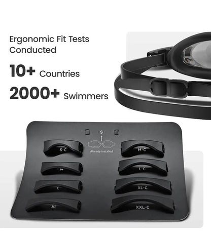 HOLOSWIM 2PRO Smart Swim Goggles, AR Data Display, AI Swim Analysis, Personalized Training Plans, Winged Low-Drag Design, IP68