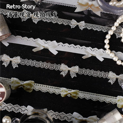 1pcs DIY Decoration Adhesive Tapes Japanese Lace Record Washi Tape Masking  stickers stationery
