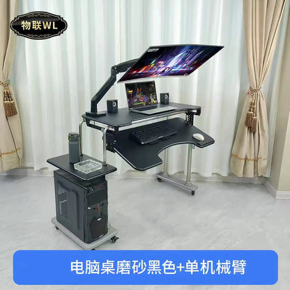 Computer desk bed notebook desktop computer desk bedside table lifting table lazy table cockpit suspension bracket