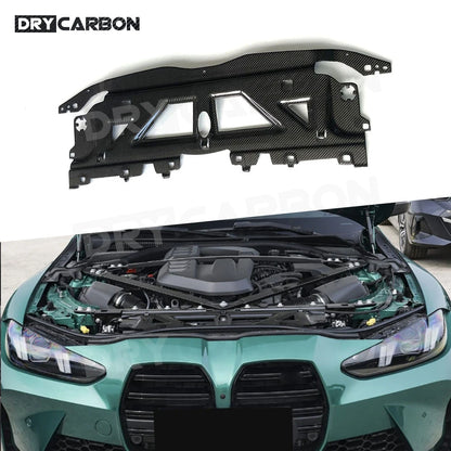 Dry Carbon Fiber Car Water Tank Radiating Plate Cover For BMW M2 G87 M3 G80 M4 G82 G83 2021-2024 Tuning Parts FRP Accessories