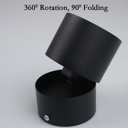 Dimmable LED Downlight Foldable Ceiling Spotlight 10W 15W 20W Surface Mounted Aluminum Spots Lamp For Room Home Kitchen Bathroom