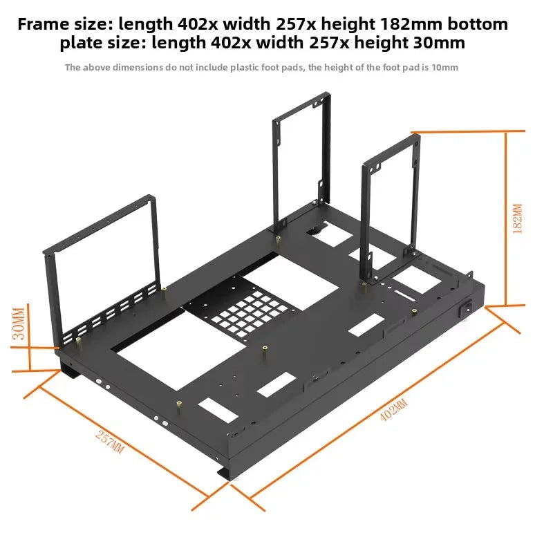 DIY Chassis X79 X99 Computer Case ATX Open Motherboard Holder ATX/-ATX/ITX Open Chassis PC Frame Chassis with Fine Mesh Steel