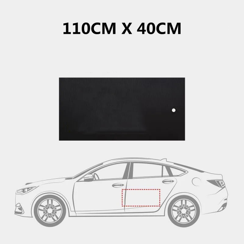 Black Car Door Protector Adhesive-Free/Magnetic Body Side Edge Guard Decorative Anti-scratch Protection Pad Stickers Multi Size