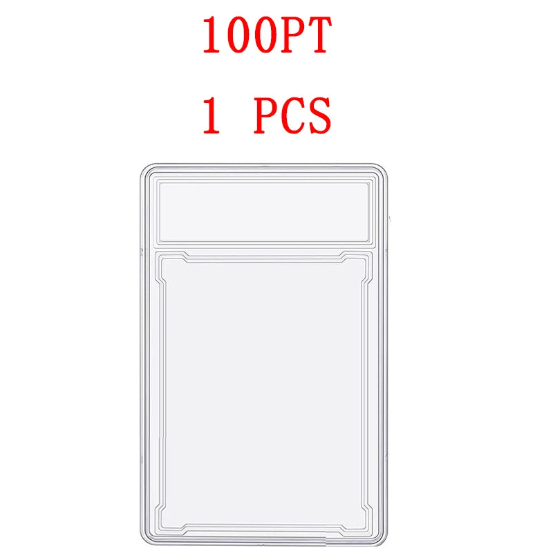 35/55/75/100PT Trading Cards Slab Label Grade Baseball Star Card Sleeves Protector Acrylic Hard Plastic Game Grade PTCG Gift Toy