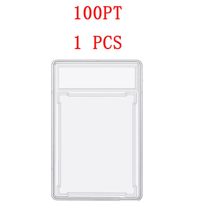 35/55/75/100PT Trading Cards Slab Label Grade Baseball Star Card Sleeves Protector Acrylic Hard Plastic Game Grade PTCG Gift Toy