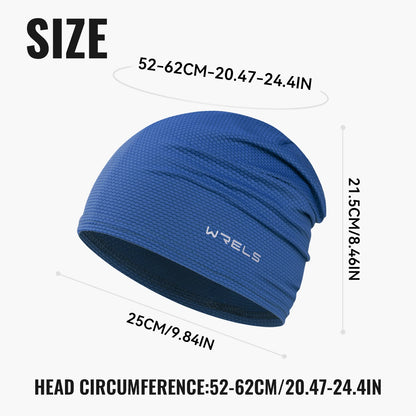 WRELS Skull Cap Helmet Liner Cooling 3D Mesh Breathable Quick Dry Sweat Wicking Cycling Hat UPF 50+ Sunscreen 24g Running Beanie