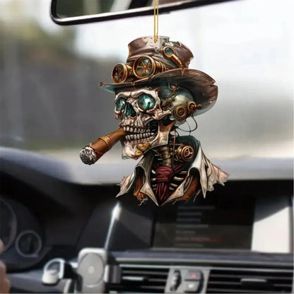 Acrylic Flat Personalized Creative Halloween Decoration, Car Rearview Mirror Pendant