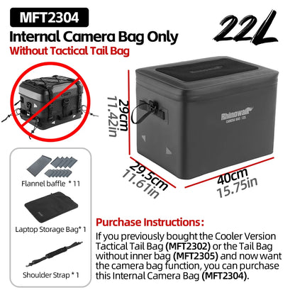 Rhinowalk Motorcycle Tail Dry Bag Waterproof Motor Rear Seat Bag Camera Or Cooler Bag Motorcycle Hard Case Luggage Helmet Bag