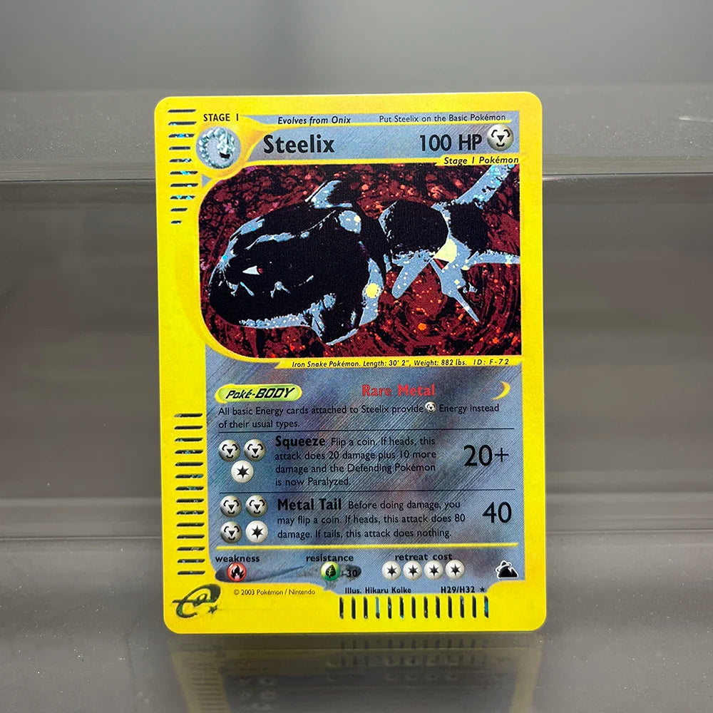 PKM Cards Charizard Steelix Celebi Single Foil Cards Magneton Gengar Classic Game Collection Cards PTCG Proxy Cards