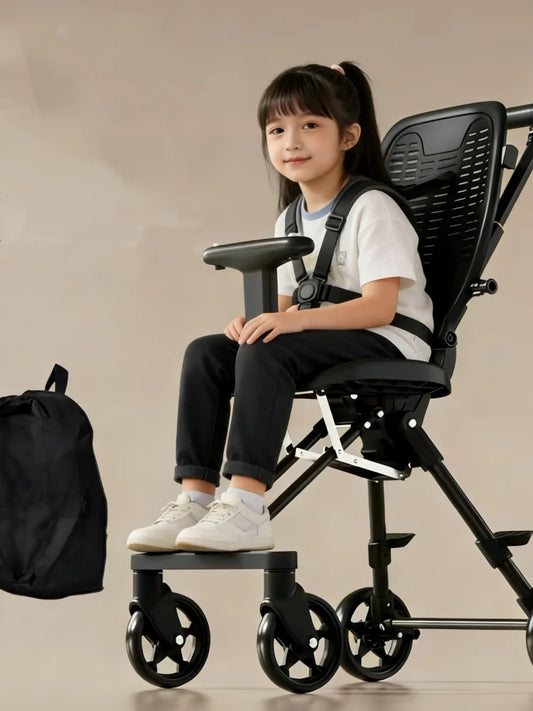Outdoor Travel Portable Folding Toddler Stroller Lightweight Walking Car for 1-12 Years Children