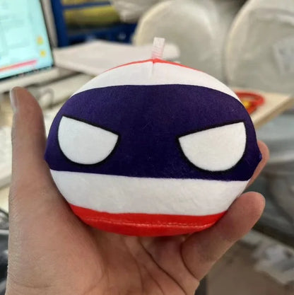 Country Ball Plush Toys 70 Styles 10cm Polandball Pendant Country Balls Countryball Stuffed Doll Xmas Birthday Gifts for Kids