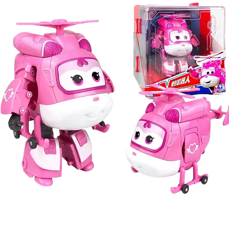 New Hot Super Wings Large Transformation Anime Transformation Flat Robot Action Character Transformation Toy Children'S Gift