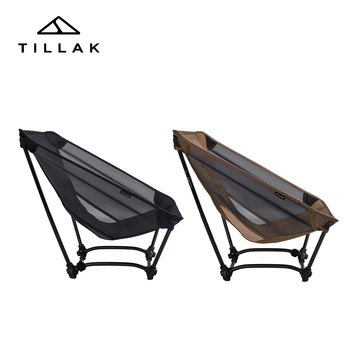 TILLAK 650g Ultralight Ground Chair 7075 Aluminum Alloy 1000D Cordura Fabric Foldable Camping Chair for Outdoor Hiking Fishing