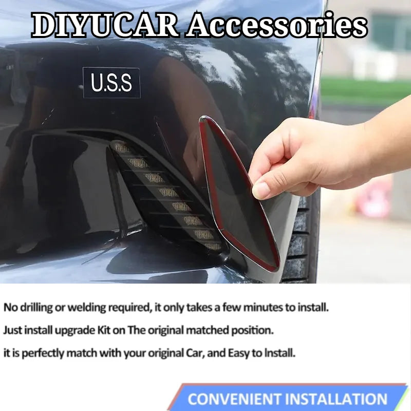 For Mazda MX-5 ND 2016-2026 Blackened Car Front Rear Fog Lights Turn Signal Light Cover  Trim Exterior Accessories