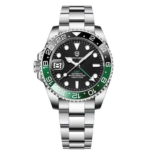 PAGANI DESIGN New GMT Men Watch Top Brand 40mm Mechanical Watch Sapphire Glass 100M Waterproof Automatic Wristwatch Reloj Hombre