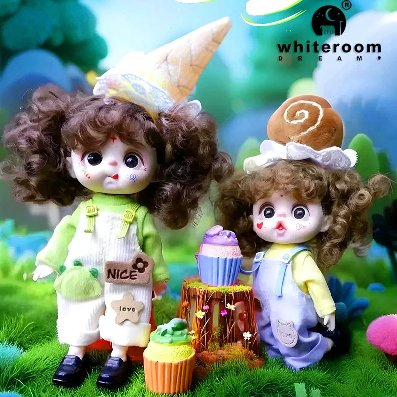 Mini Doll Dolls for girls Labbu doll pocket blyth Boy girl Doll Barbi cry Baby Rainbow Ball jointed doll Mobile phone Decoration