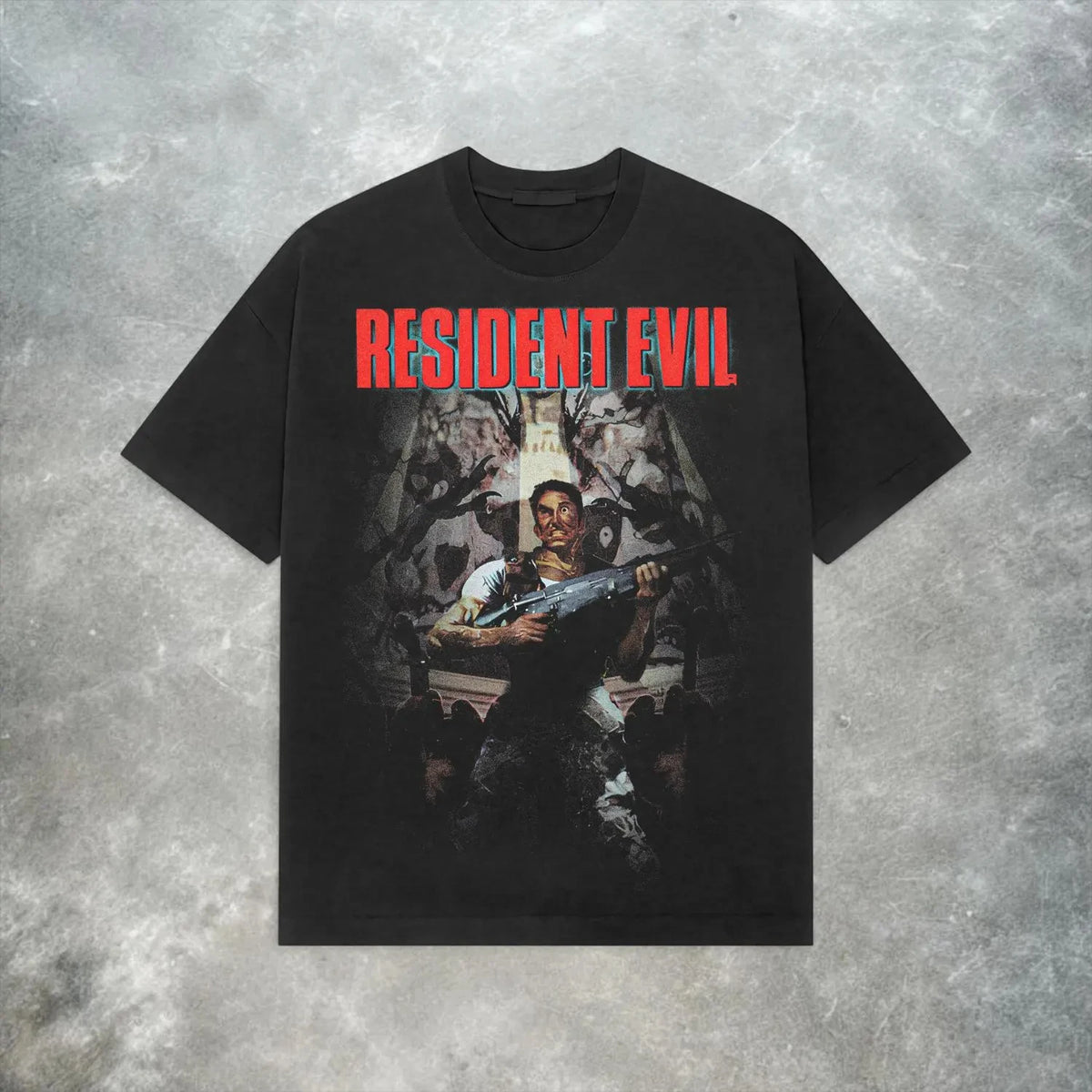 Resident Evil T-shirt: Y2K Retro Horror Game T-shirt  Pure Cotton Couple All-Season Streetwear Shirt  men clothing